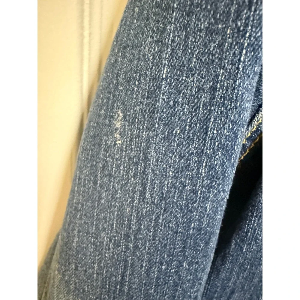 The Children's Place Kids Denim Trucker Jacket Blue Medium Wash Distressed 10/12